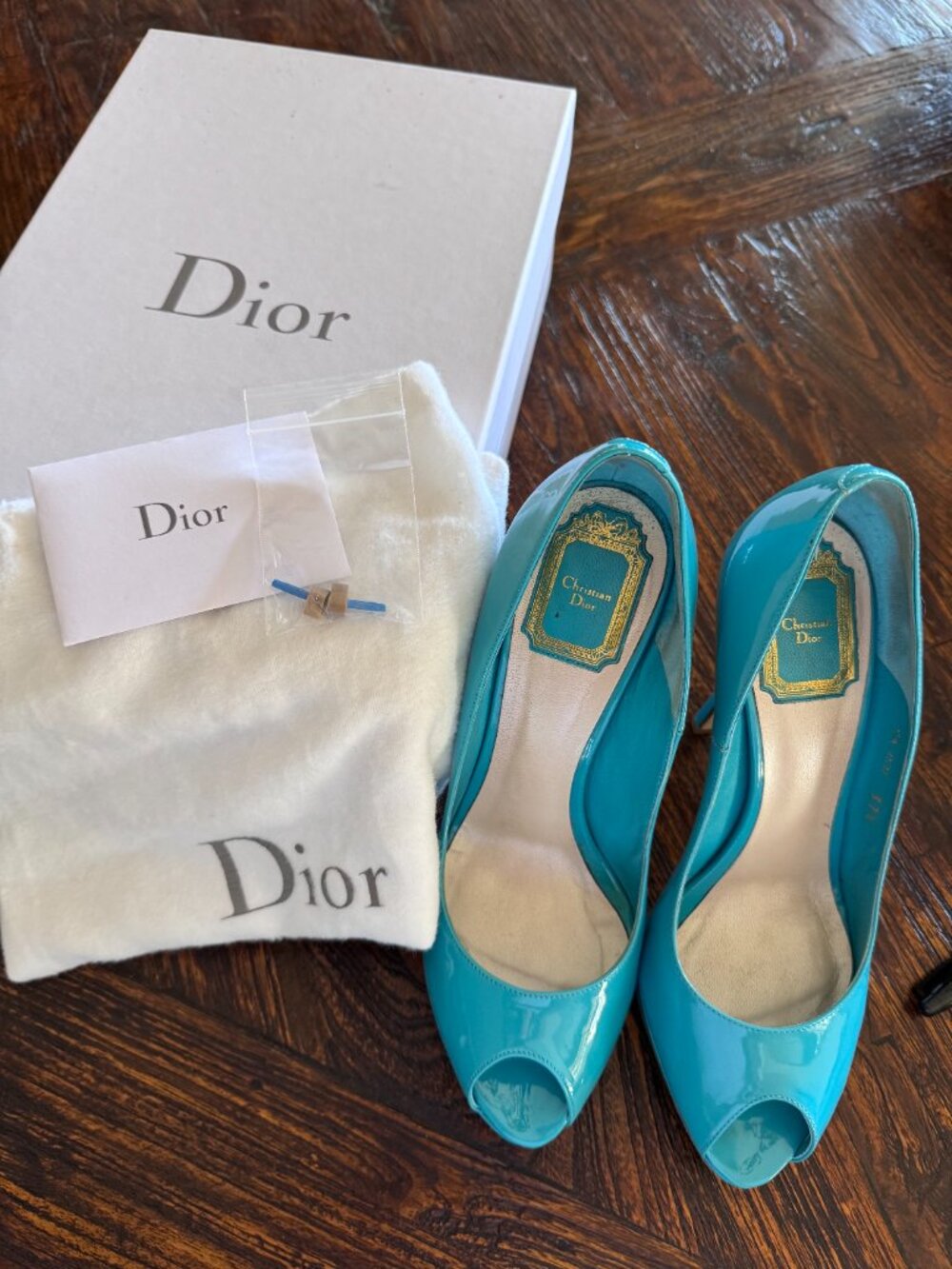Christian Dior Miss Dior Peep Toe 37.5 Gently Used